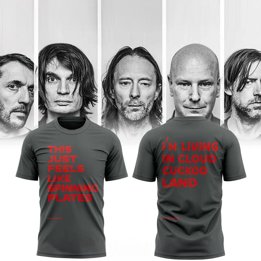 Radiohead This Just Feels Like Spinning Plates Shirt Radiohead Merch Gifts For Music Lovers