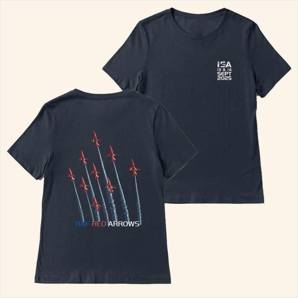Raf Red Arrows 2025 Shirt Airshow Merch Gift Ideas For Husband Birthday Gifts For BFF