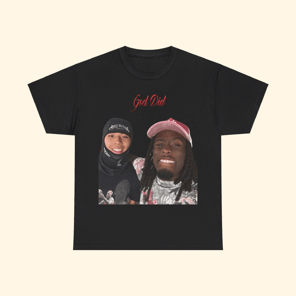 Rai And Kai God Did T-Shirt Kai Cenat Merch Simple Father's Day Gift Ideas Gifts For Best Friend