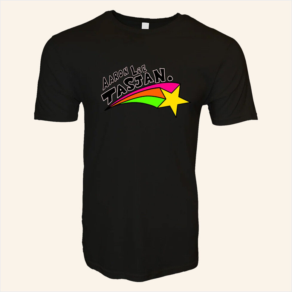 Rainbow Star Black T-Shirt Hello Merch Birthday Gifts For Besties Christmas Presents