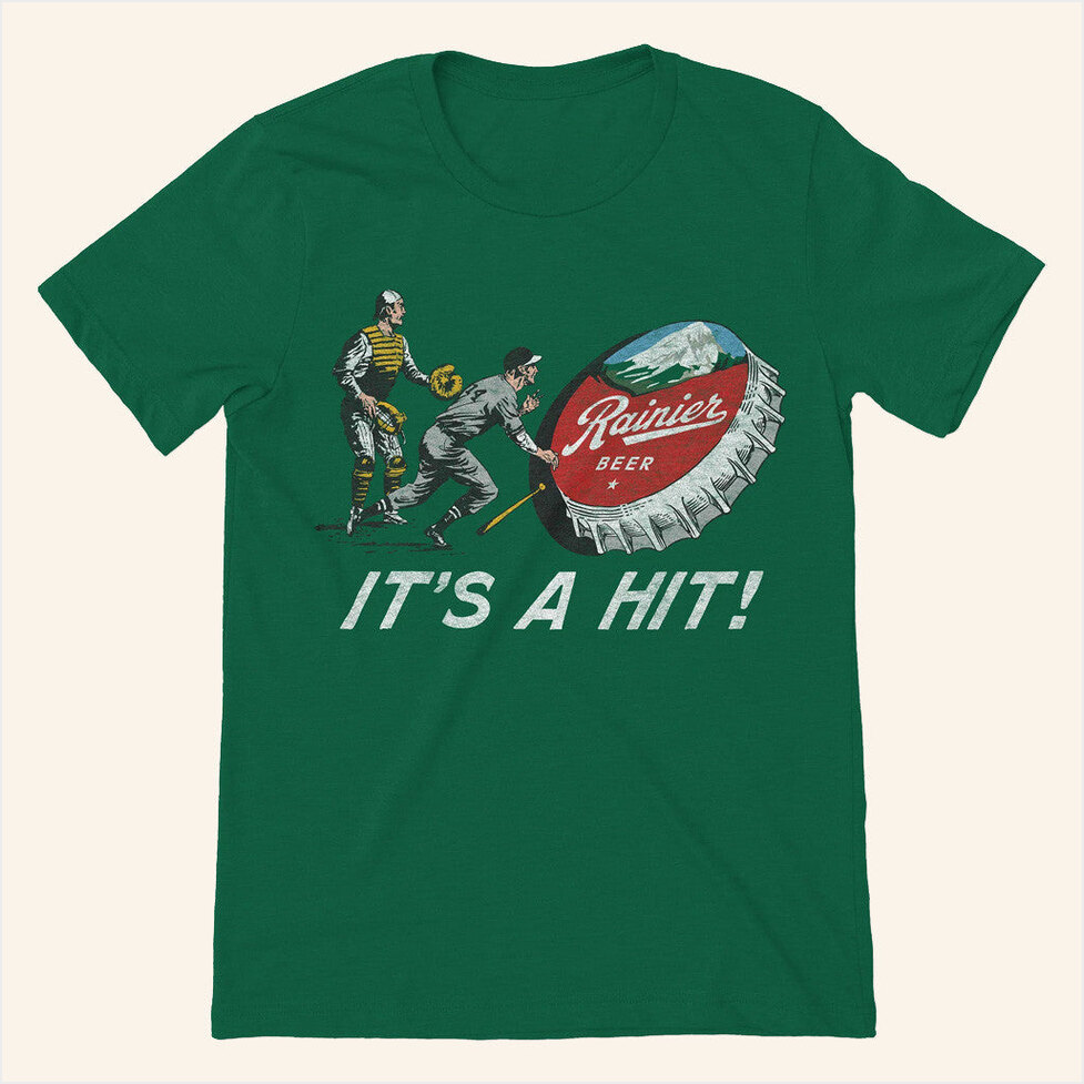 Rainier Beer Vintage It's A Hit T-Shirt Streaker Sports Merch BFF Birthday Gifts Ideas