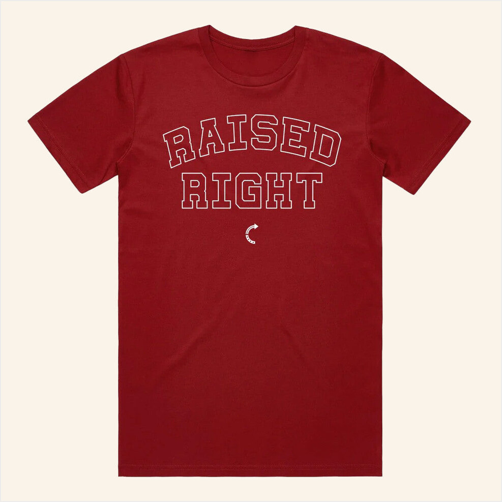 Raised Right T-Shirt Tpusa Merch Birthday Gift Ideas Christmas Presents