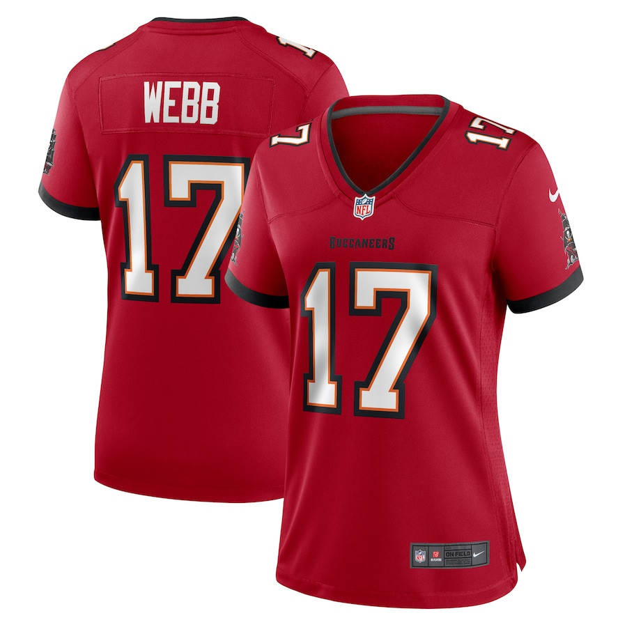 Raleigh Webb 17 Tampa Bay Buccaneers Women Game Jersey - Red - JSDV240