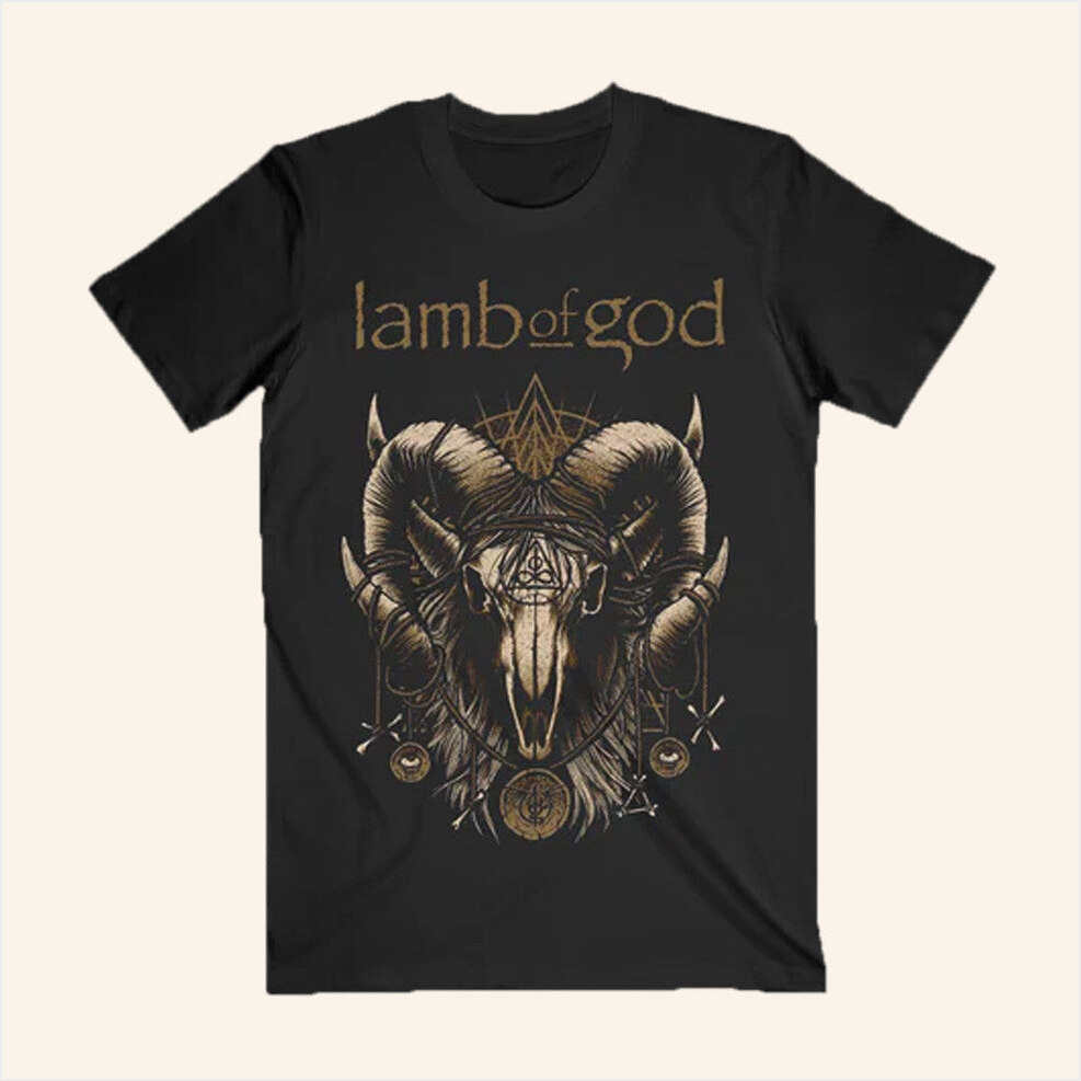 Ram Skull Black T-Shirt Lamb Of God Merch Birthday Gifts For Father Best Friend Gifts