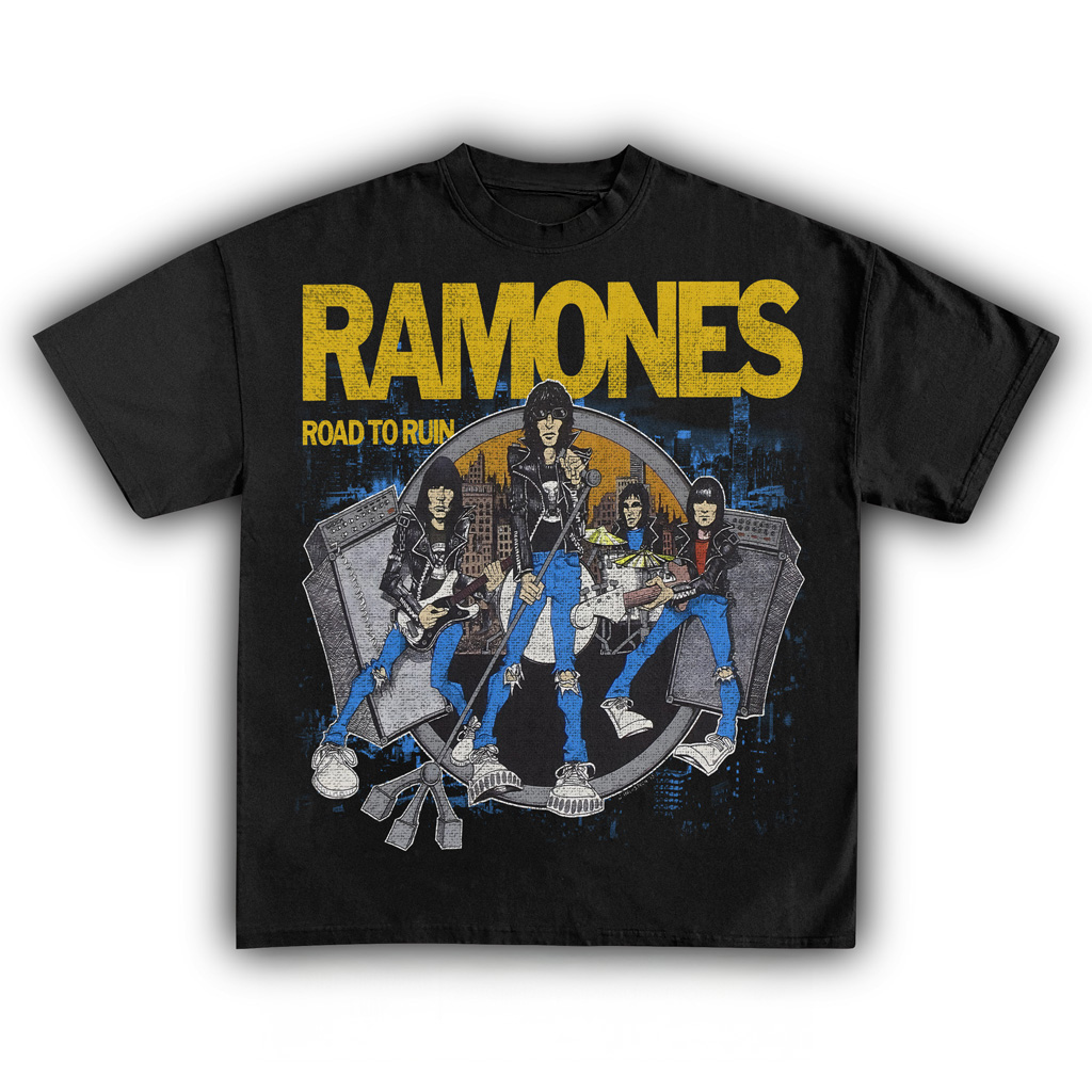 Ramones Road To Ruin Vintage T-Shirt Ramones Merch Presents For Rock Band Fans