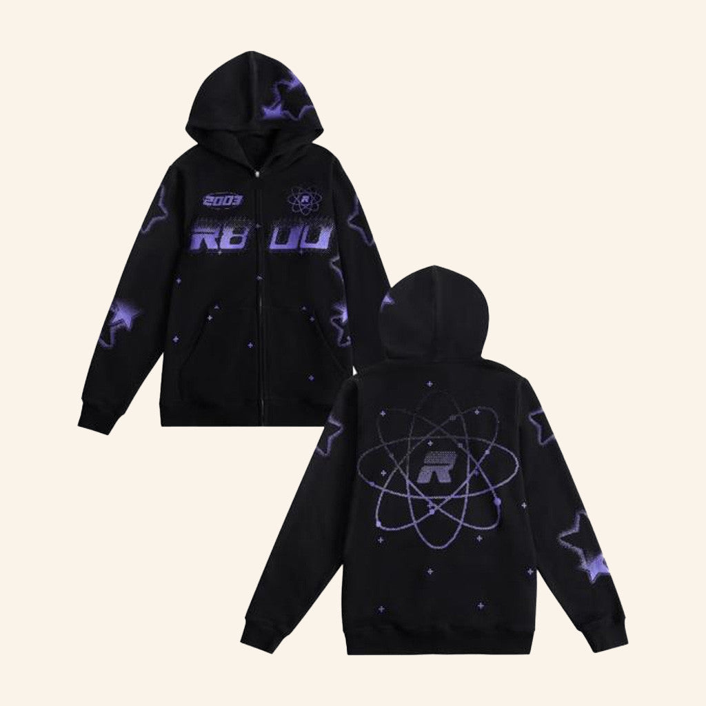 Ranboo Merch Ranboo Star Zip Up Hoodie Gifts For Dudes