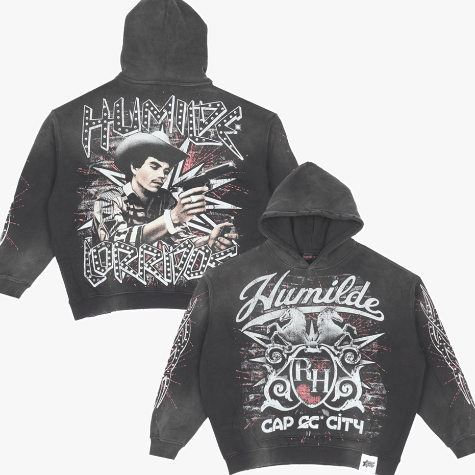 Rancho Humilde Merch Wash Hoodie EC x RH Humilde Corridos Hoodie Father's Day Gift for Husband