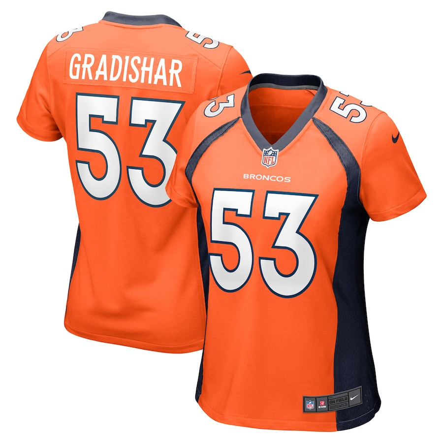 Randy Gradishar 53 Denver Broncos Women Retired Player Game Jersey - Orange - JSDV681