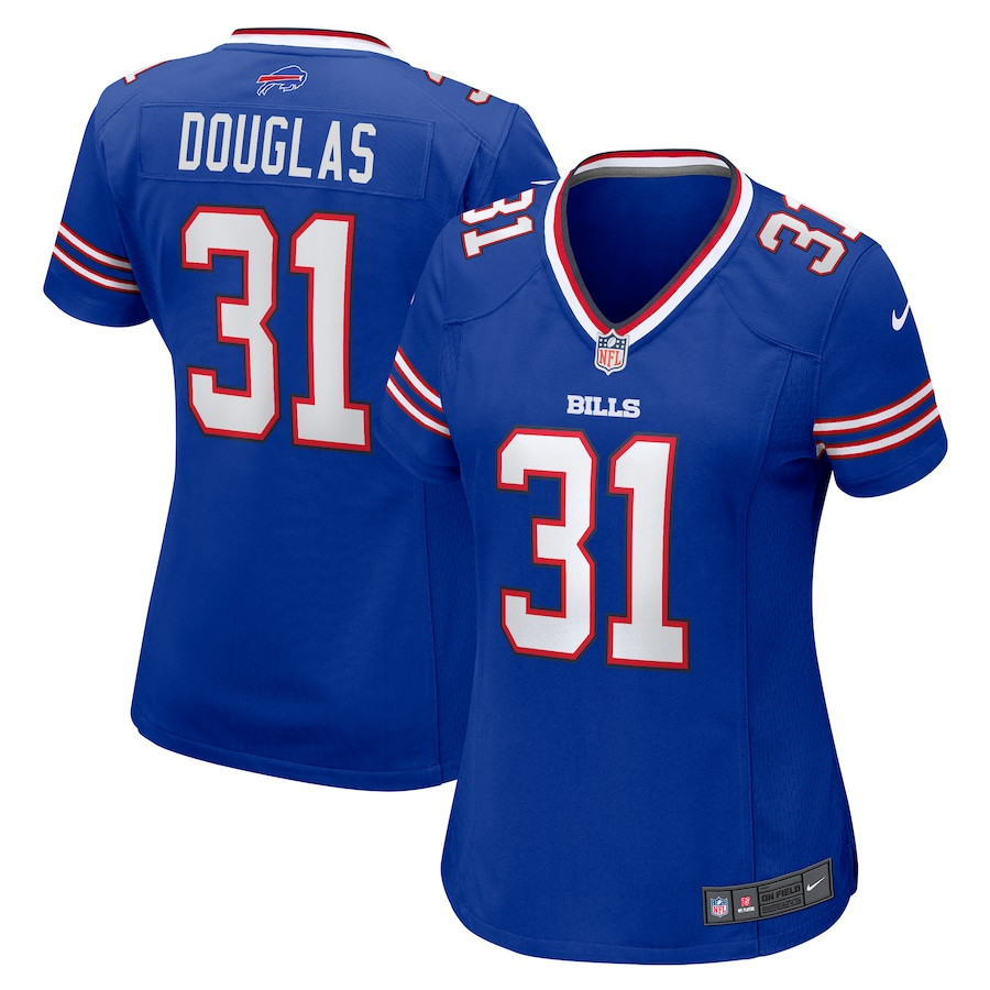 Rasul Douglas 31 Buffalo Bills Game Women Jersey - Royal - JSDV392