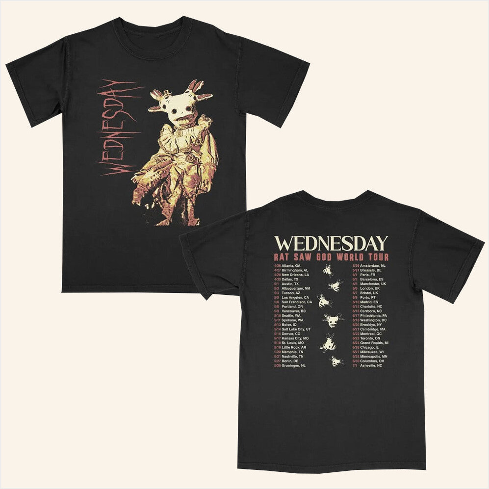 Rat Saw God Tour T-Shirt Wednesday Merch Birthday Gifts For Fans Gifts For Besties