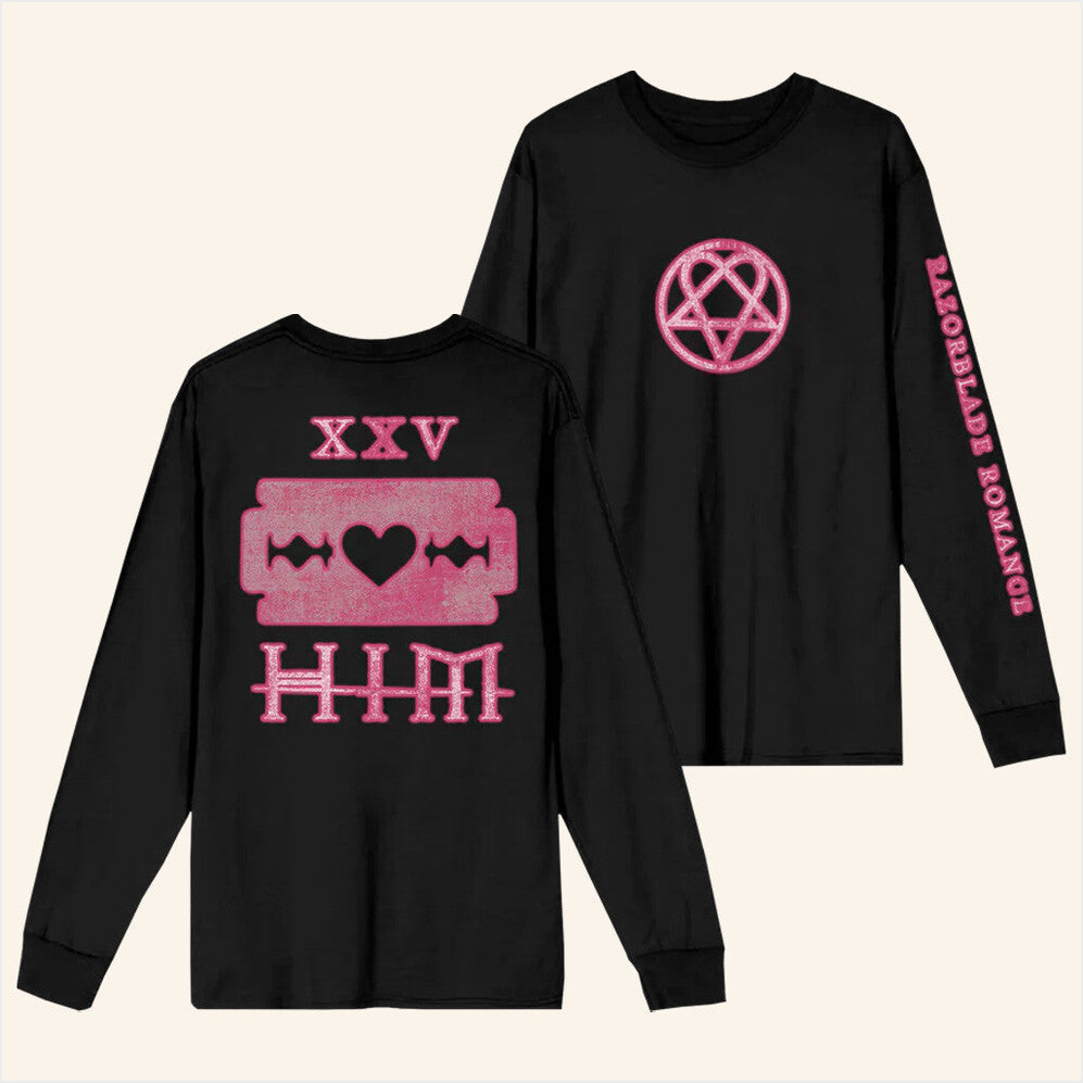Razorblade Romance Long Sleeve T-Shirt Heartagram Merch Birthday Gifts For Friends