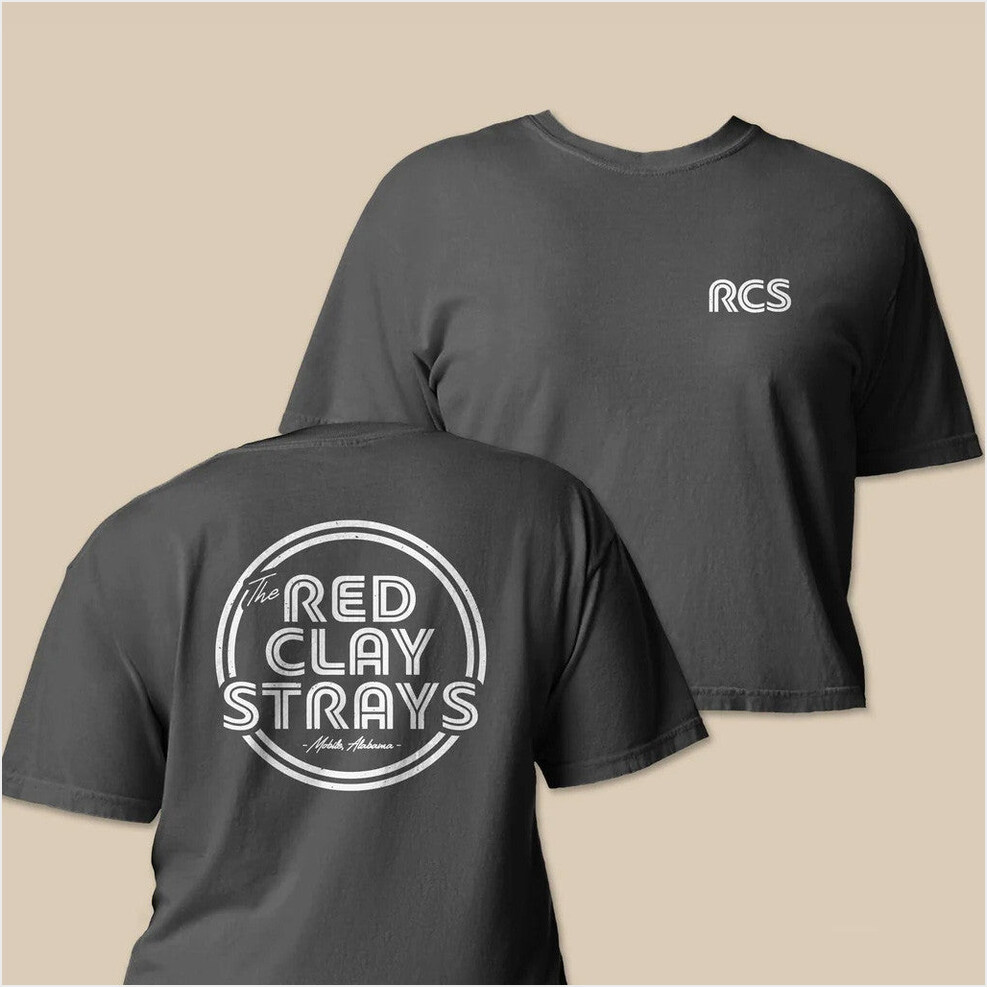 RCS Black T-Shirt Red Clay Strays Merch Birthday Gifts For Her Gifts For Friends