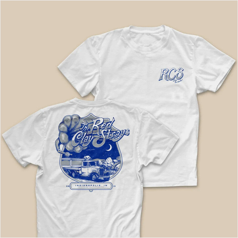 RCS T-Shirt Red Clay Strays Merch White BFF Birthday Gifts Ideas Christmas Presents