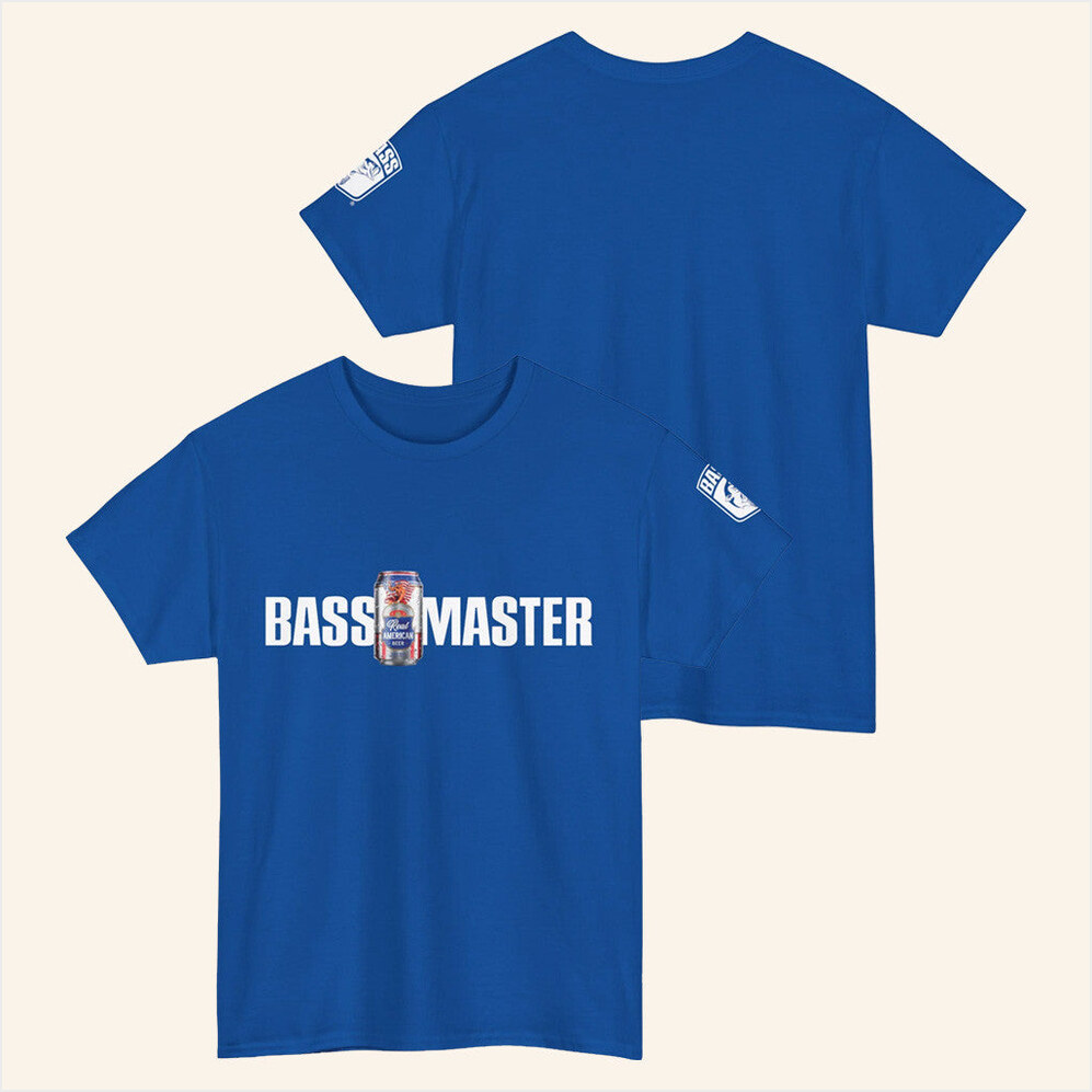 Real American Bassmaster T-Shirt Bassmaster Merch Best Gifts For Husband Gifts For Friends