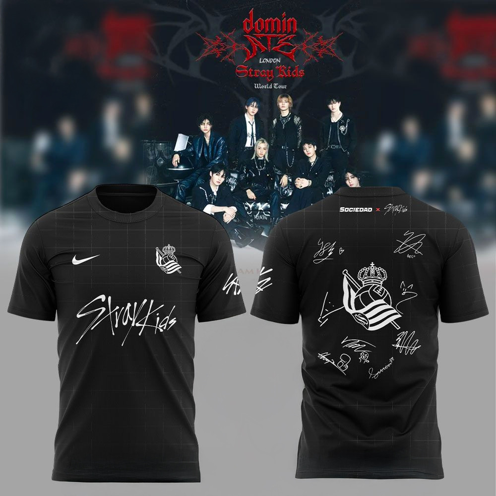 Real Sociedad Stray Kids Show Signature Shirt Fan Merch Gifts For Dudes