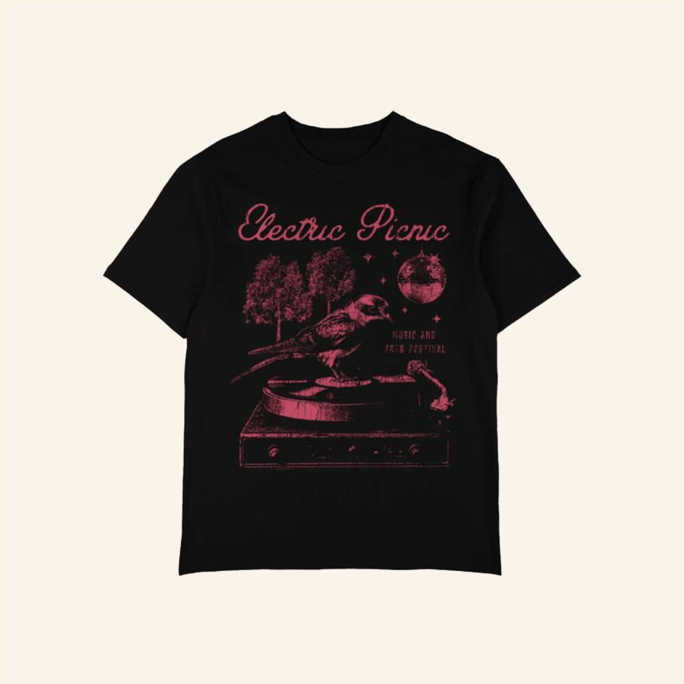 Record Player 2025 T-Shirt Electric Picnic Merch Birthday Gift Ideas Christmas Presents