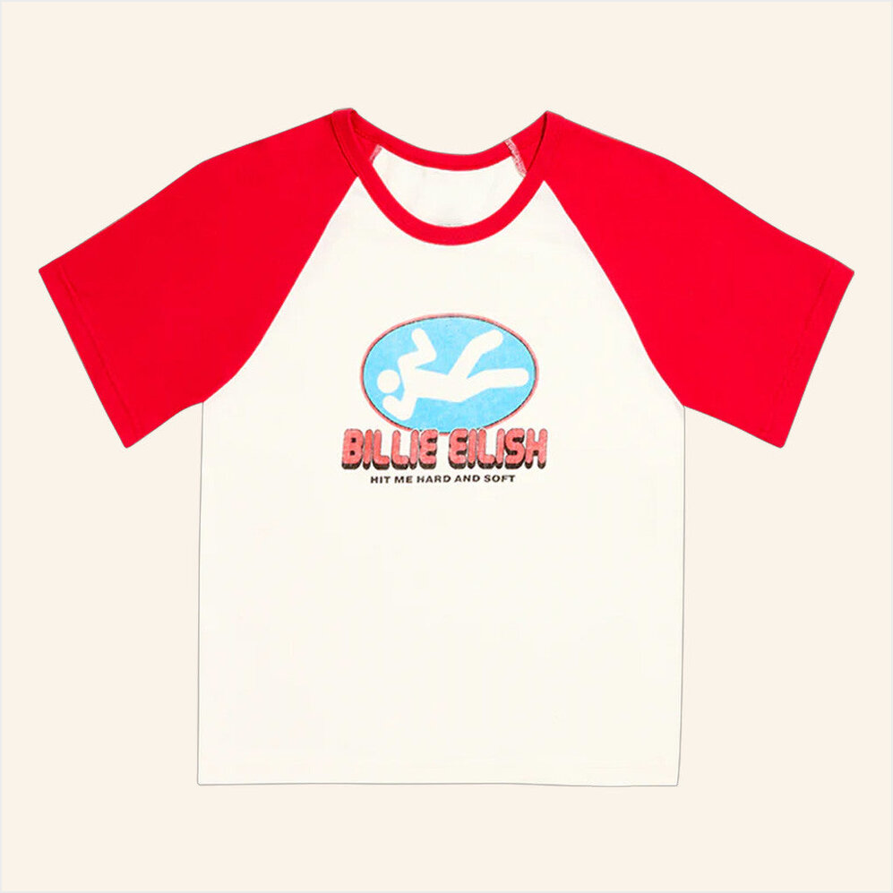 Red And White T-Shirt Billie Eilish Merch Best Friend Birthday Gifts Christmas Presents
