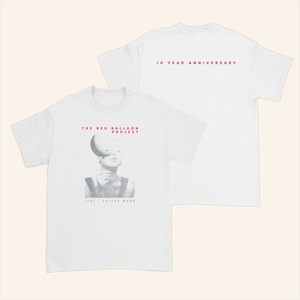 Red Balloon White T-Shirt Skizzy Mars Merch Gift Ideas For Wife Birthday Gifts For BFF