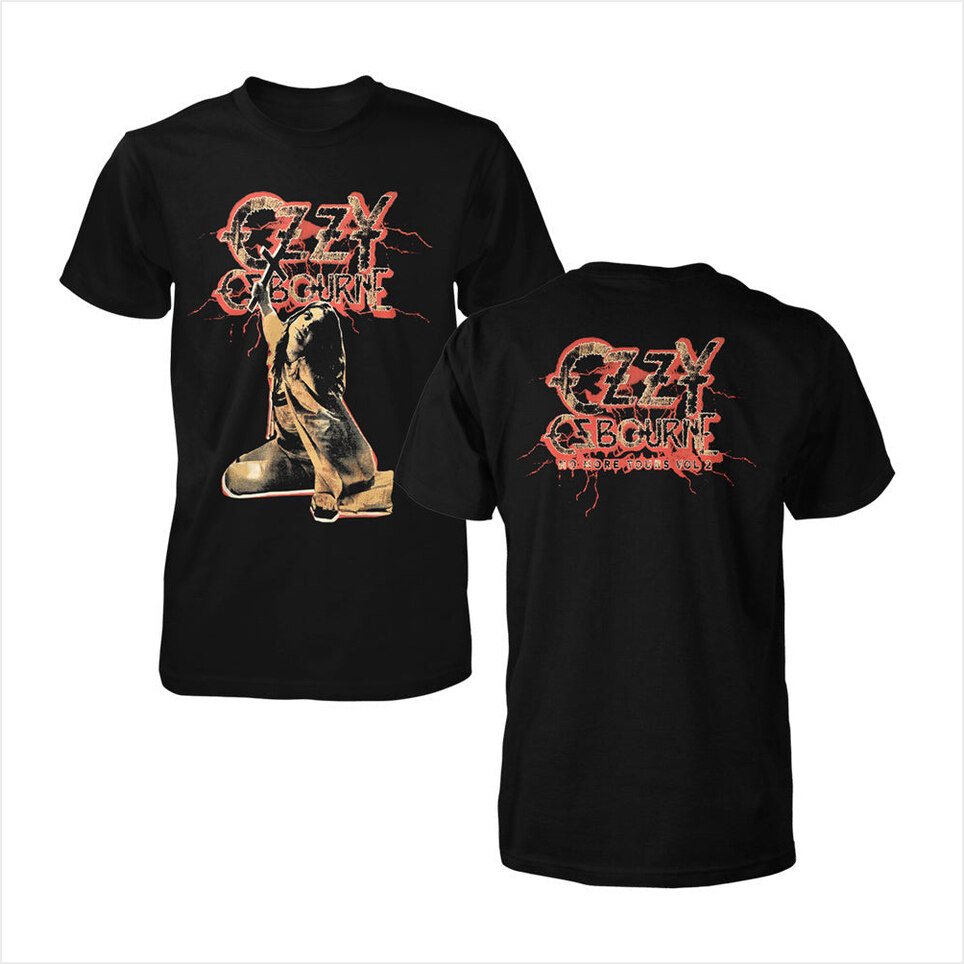 Red Lightning Tourback Tee Ozzy Osbourne Shirt Official Ozzy Osbourne Merch Gifts For Father