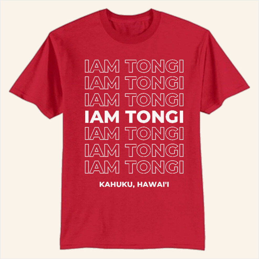 Red Logo T-Shirt Iam Tongi Merch Gift Ideas For Friends Birthday Gifts For Friends