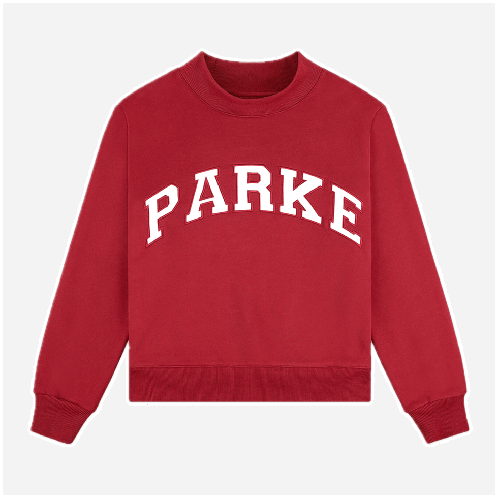 Red Parke Sweatshirt Parke Summer Drop Gifts For Girlfriend Birthday Gifts For Besties