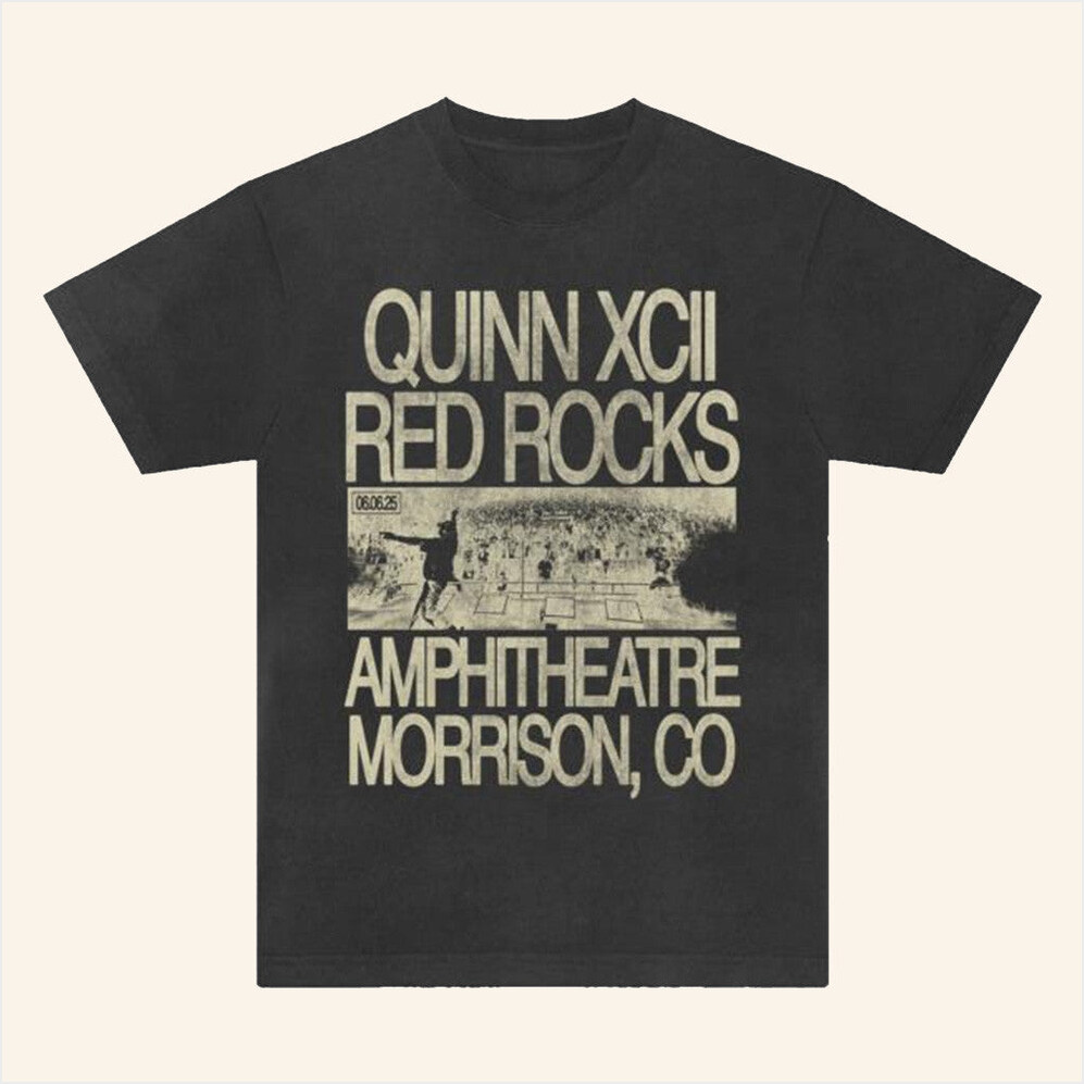 Red Rocks 2025 Live Photo T-Shirt Quinn XCII Merch Presents For Music Lovers Christmas Presents