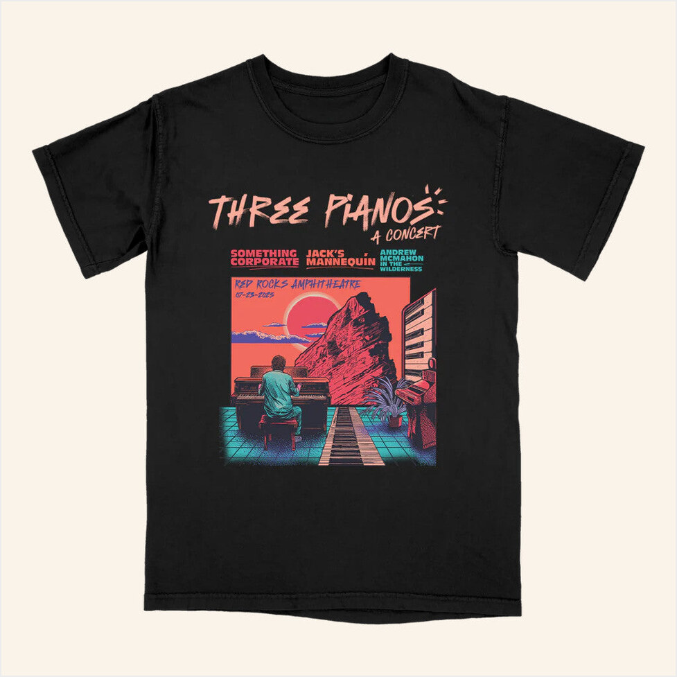 Red Rocks Event T-Shirt Andrew Mcmahon Merch Birthday Gifts For Husband Best Friend Gifts