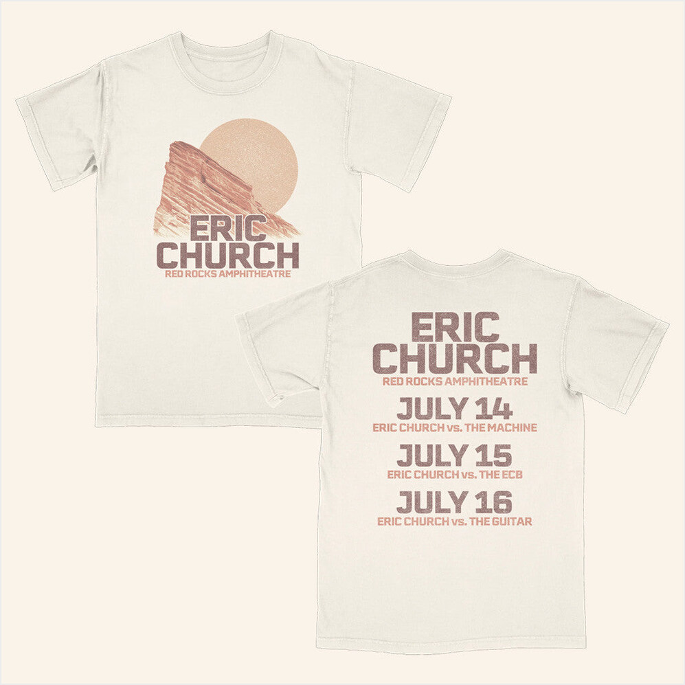 Red Rocks Event T-Shirt Eric Church Merch Birthday Gift Ideas Christmas Presents