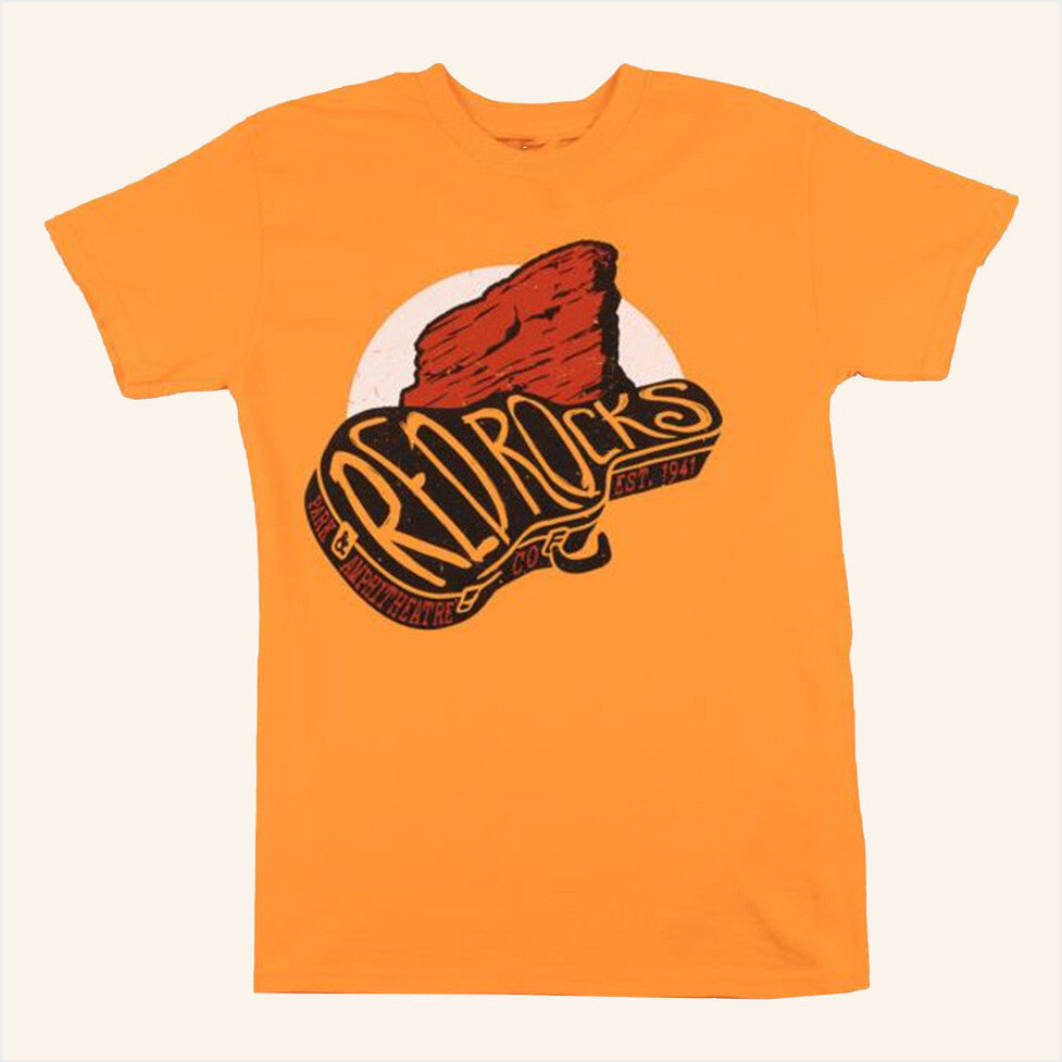 Red Rocks Tennessee Orange Guitar Case T-Shirt Red Rocks Gift Merch Birthday Gifts For Wife