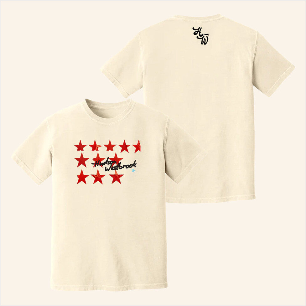 Red Star T-Shirt Hudson Westbrook Merch Best Birthday Gifts For Music Lovers BFF Gifts Ideas
