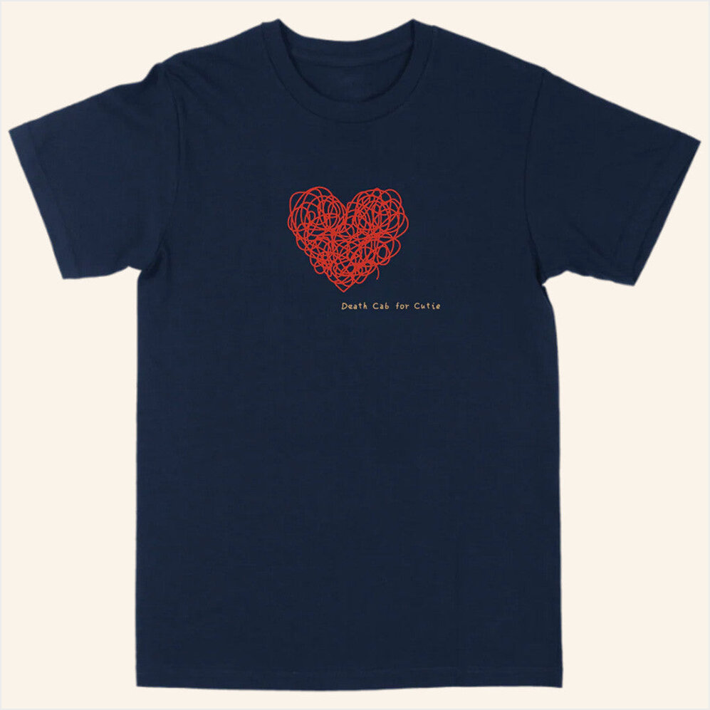 Red Thread Heart T-Shirt Death Cab For Cutie Merch Unique Birthday Gifts For Husband BFF Gifts