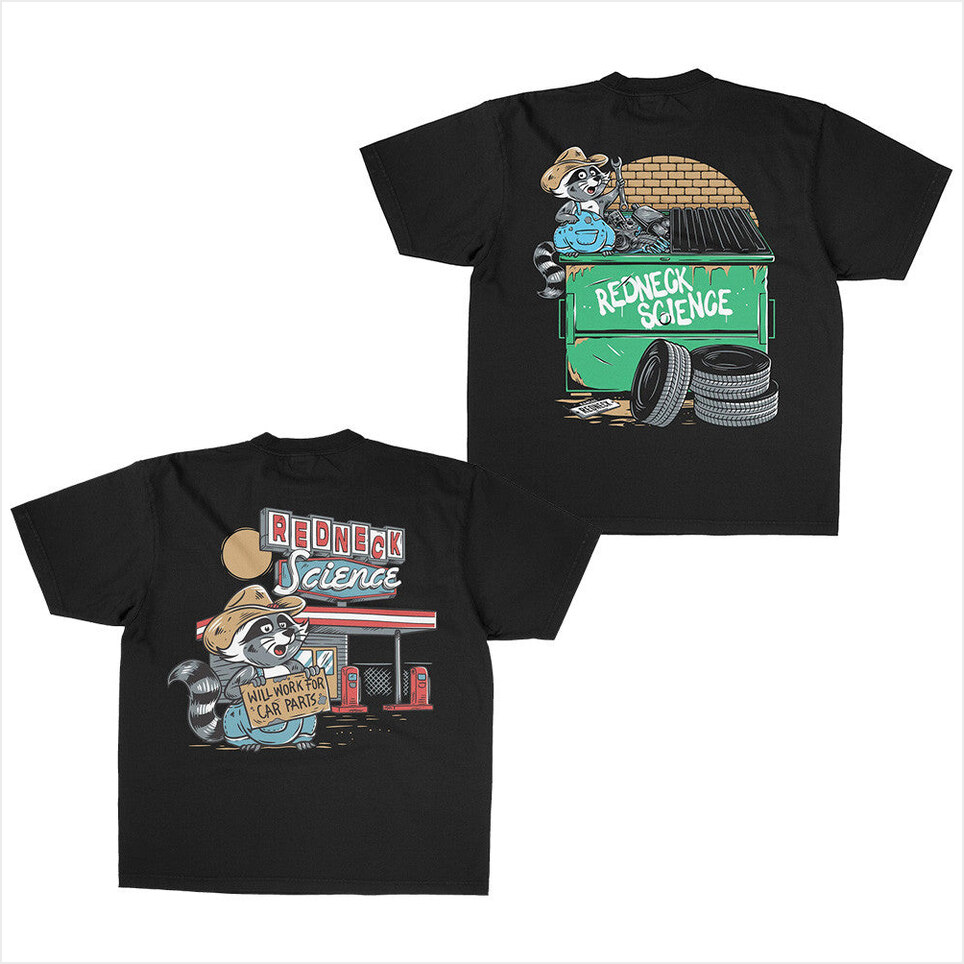 Redneck Science Racoon T-Shirt Westen Champlin Merch Top Father's Day Gifts BFF Gifts Ideas
