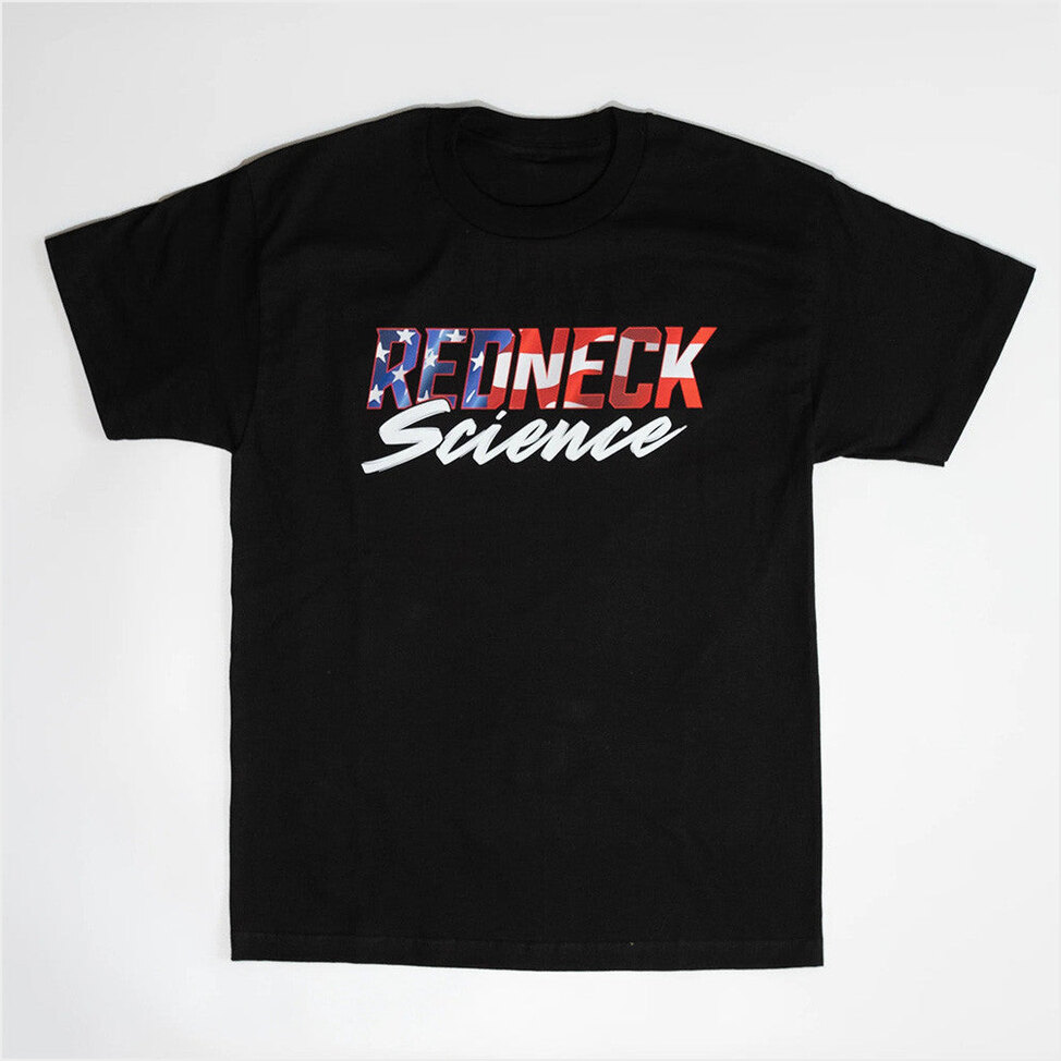 Redneck Science USA Flag T-Shirt Westen Champlin Merch Cool Birthday Gifts For Dad BFF Gifts