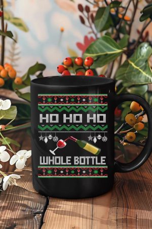 Wine Ugly Christmas Sweater Funny Alcohol Xmas Sweater Gift Mug