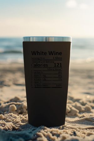 White Wine Nutrition Thanksgiving Costume Food Facts Xmas Tumbler