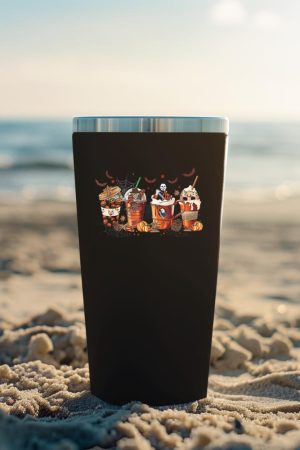 Skeleton Coffee Cups Latte Ghostly Halloween Gifts Tumbler
