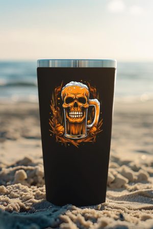 Skull Beer Halloween Costume Skeleton Drinking Craft Beer Tumbler
