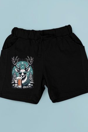 Rein-Beer Funny Christmas Winter Holiday Dad Joke Pun Humor Short