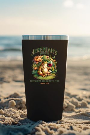 Funny Wine Lover Jeremiahs Winery Boho Cottage Core Bullfrog Tumbler