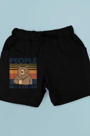 People Not A Big Fan Bear Drinking Coffee Short