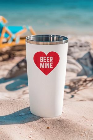Beer Mine for Beer Drinkers Funny Valentine's Day Tumbler