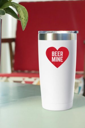 Beer Mine for Beer Drinkers Funny Valentine's Day Tumbler