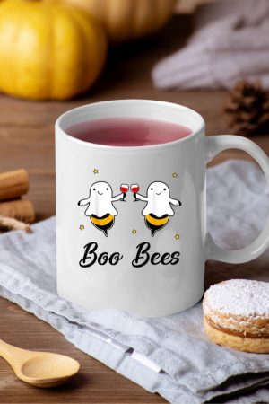 Boo Bees Drinking Wine - Bees Costume Boo Drinking Wine Mug