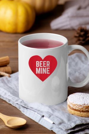 Beer Mine for Beer Drinkers Funny Valentine's Day Mug
