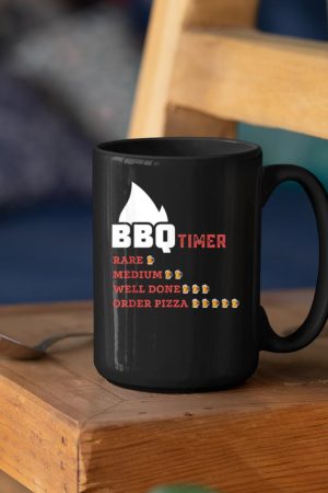 BBQ Beer Drinking Timer Funny Barbecue Pitmaster Dad Mug