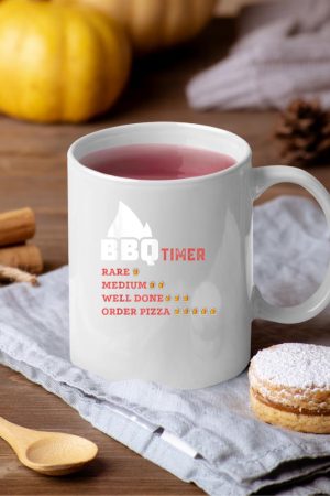 BBQ Beer Drinking Timer Funny Barbecue Pitmaster Dad Mug
