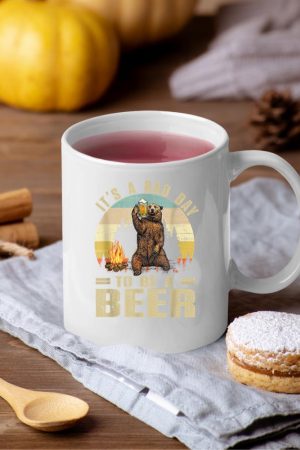 Bear Beer Drinking It's A Bad Day To Be A Beer Retro Mug