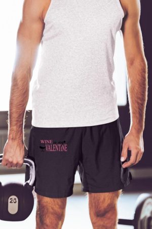 Wine is My Valentine Women's Wine Drinking Long Sleeve Short