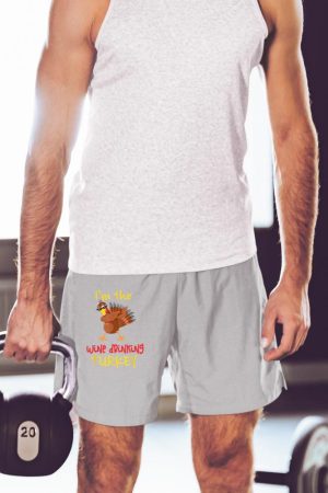 Wine Drinking Turkey Matching Family Thanksgiving Party Short