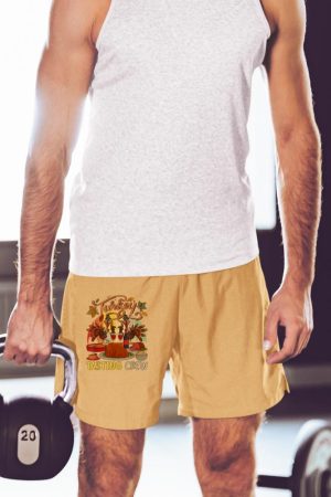 Vintage Retro Turkey Tasting Crew Thanksgiving Drinking Wine Short